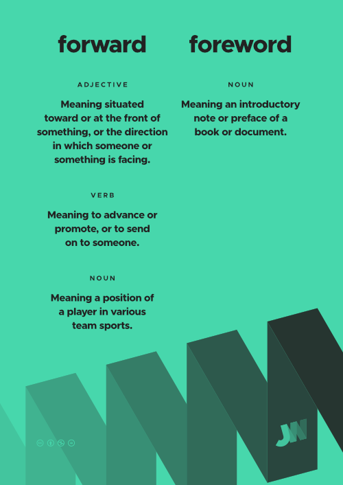 Forward / foreword « Grammar « Anaarkei « JarickWorks